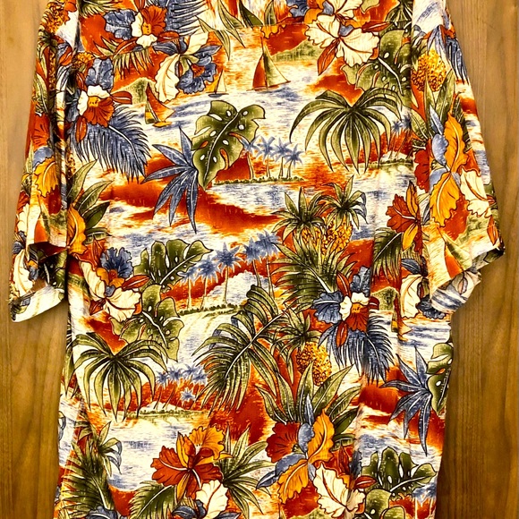 Pierre Cardin XL Hawaiian Shirt Rayon - Picture 4 of 6